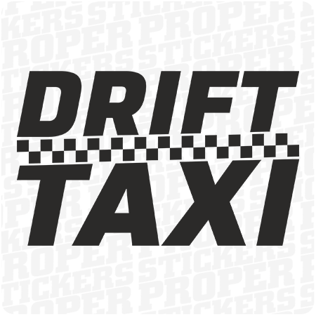 DRIFT TAXI - naklejka na samochód